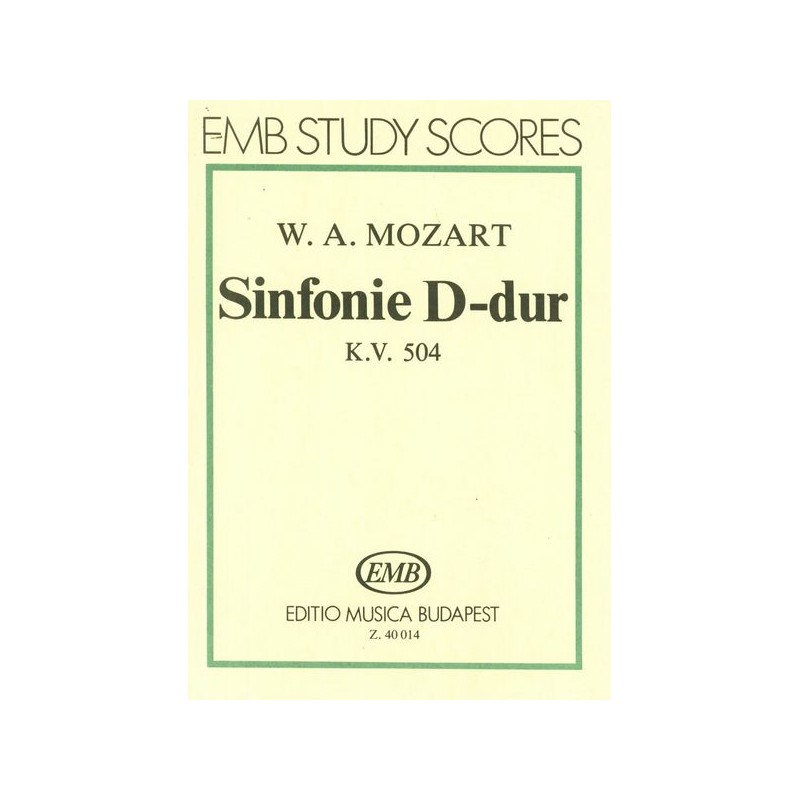 SYMPHONY D-DUR KV.504