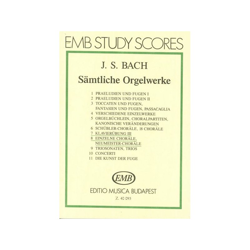 SAMTLICHE ORGELWERKE 7-8 (SEPARATE CHORALES,...)
