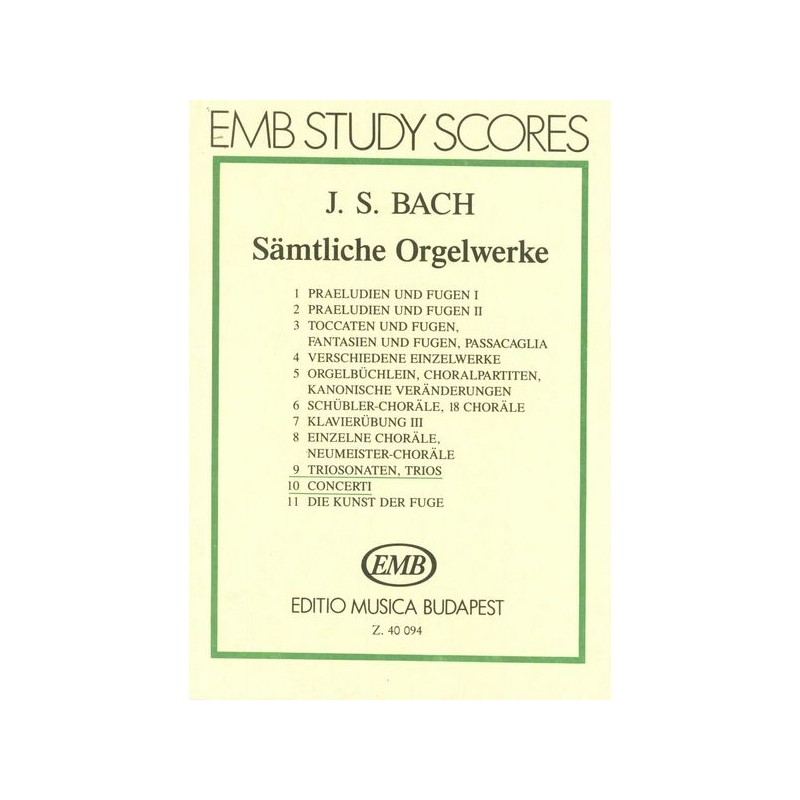 SAMTLICHE ORGELWERKE 9-10 (TRIO SONATAS, CONCERTOS