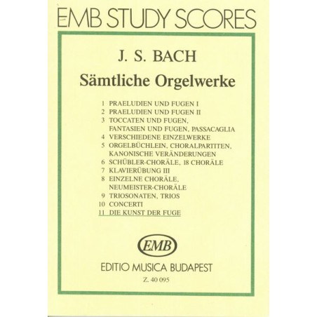 SAMTLICHE ORGELWERKE 11 (DIE KUNST DER FUGE)