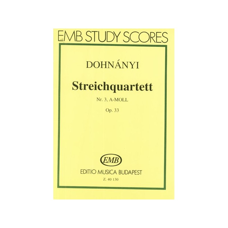 STREICHQUARTETT OP.33/3 A-MOLL
