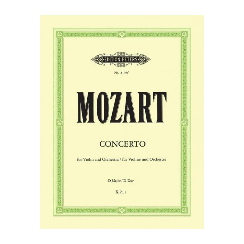 CONCERTO 2 D DUR KV 211