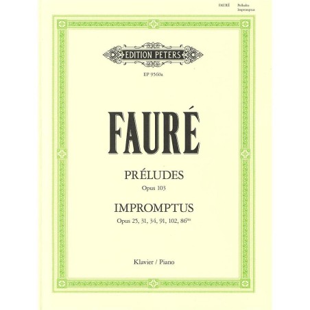 KLAVIERWERKE 1 - 9 PRELUDES/6 IMPROMPTUS