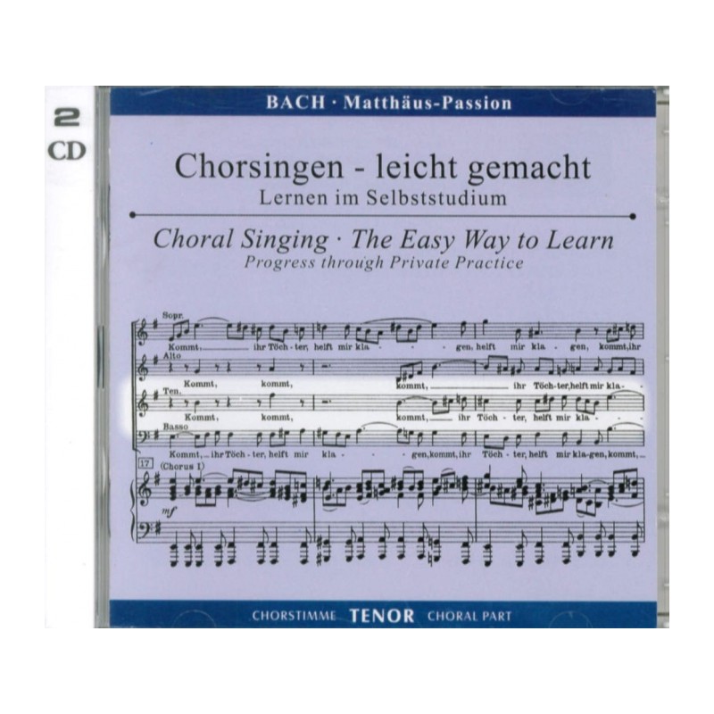 CD MATTHAUS-PASSION - TENOR