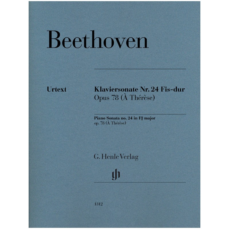 KLAVIERSONATE 24 FIS-DUR OP.78 (A THERESE)
