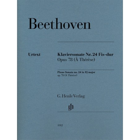 KLAVIERSONATE 24 FIS-DUR OP.78 (A THERESE)
