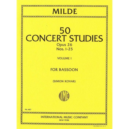 OP 26-30 CONCERT STUDIES VOL 1