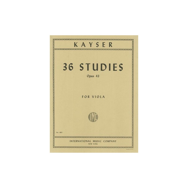36 STUDIES OP.43