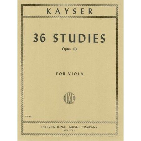 36 STUDIES OP.43