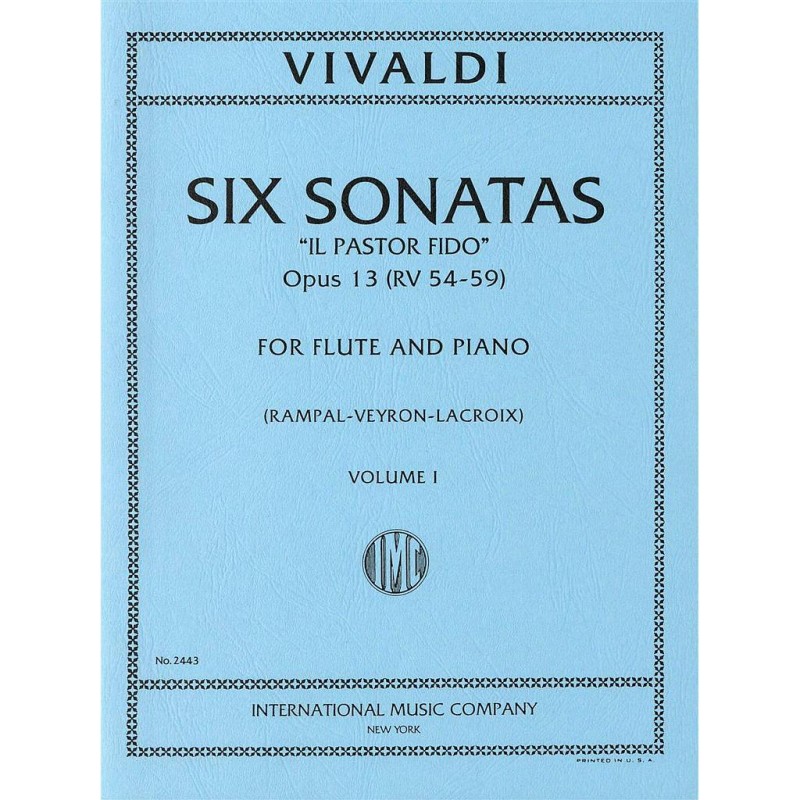 6 SONATAS OP.13 VOL.1 (RV.54-59) "IL PASTOR FIDO"