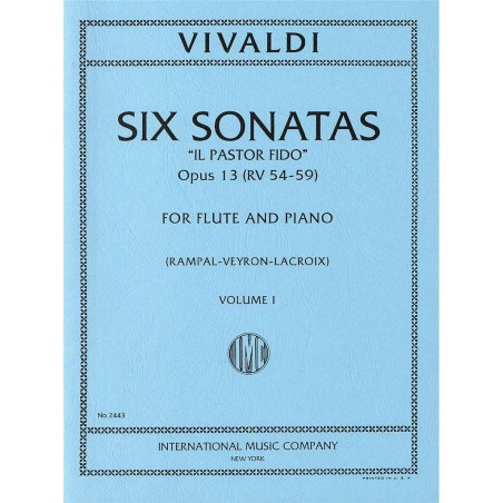 6 SONATAS OP.13 VOL.1 (RV.54-59) "IL PASTOR FIDO"