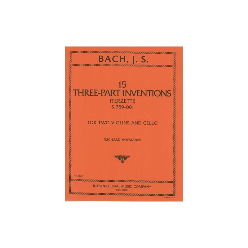 THREE-PART INVENTIONS (TERZETTI) S.789-801