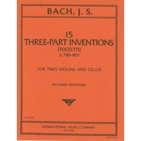 THREE-PART INVENTIONS (TERZETTI) S.789-801