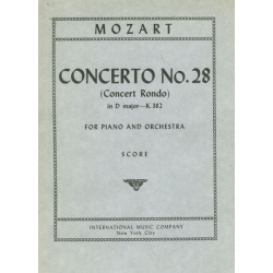 PIANO CONCERTO 28 D-DUR K.382