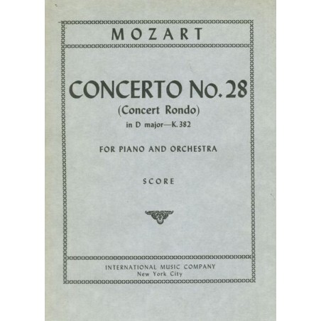 PIANO CONCERTO 28 D-DUR K.382