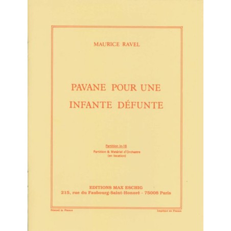 PAVANE POUR UNE INFANTE DEFUNTE
