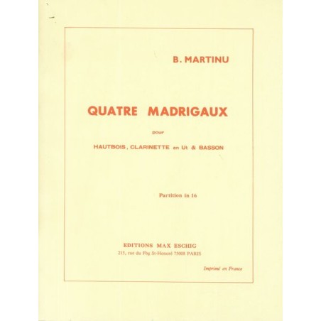 QUATRE MADRIGAUX