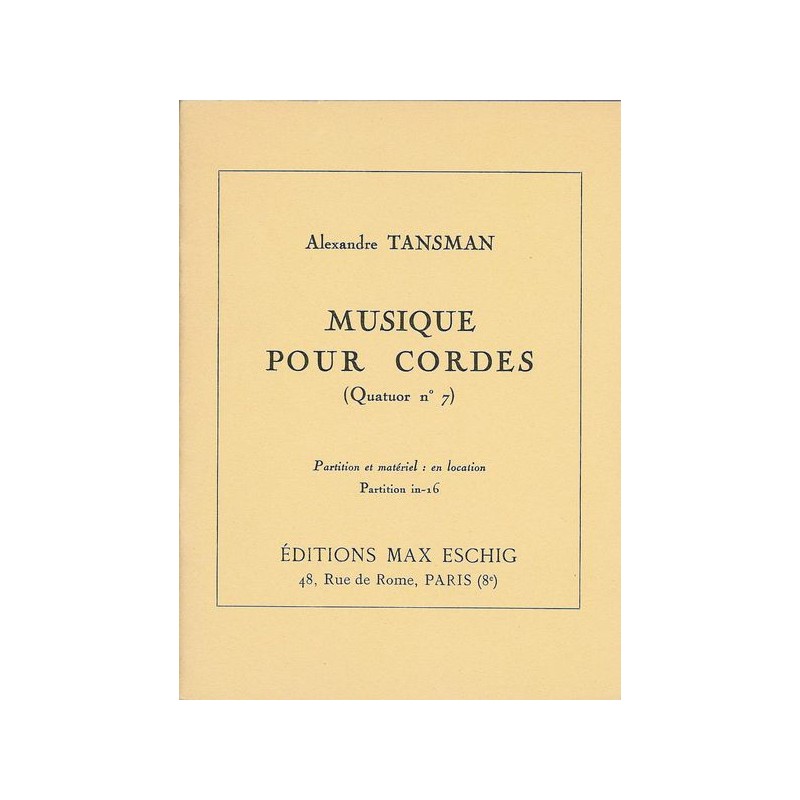 MUSIQUE A CORDES-QUATOR 7