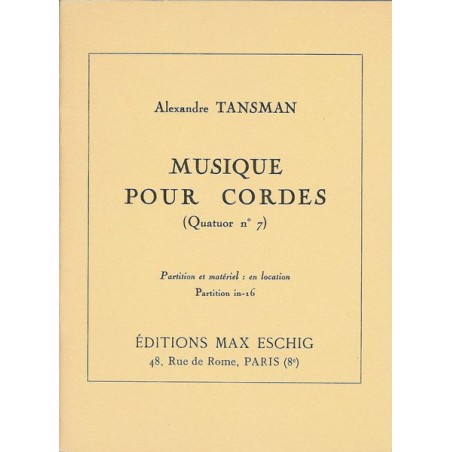 MUSIQUE A CORDES-QUATOR 7