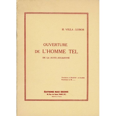 OUVERTURE DE L'HOMME TEL