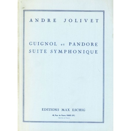 GUIGNOL ET PANDORE - SUITE SYMPHONIQUE