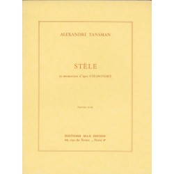 STELE (IN MEMORIAM D'IGOR STRAWINSKY)