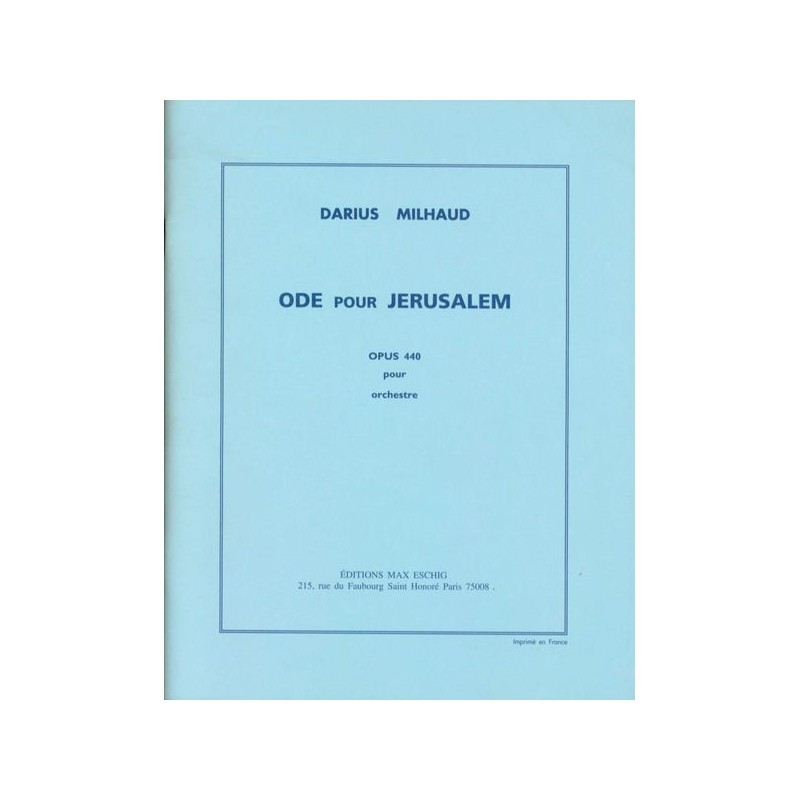 ODE POUR JERUSALEM OP.440
