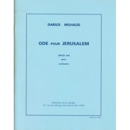 ODE POUR JERUSALEM OP.440