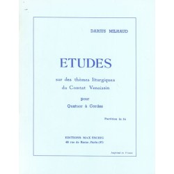 ETUDES (DES THEMES LITURGIQUES DU COMTAT VENAISIN)