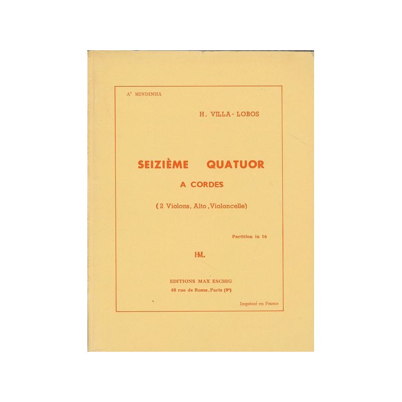 SEIZIEME QUATUOR
