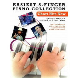 EASIEST 5-FINGER PIANO COLLECTION CHART HITS NOW