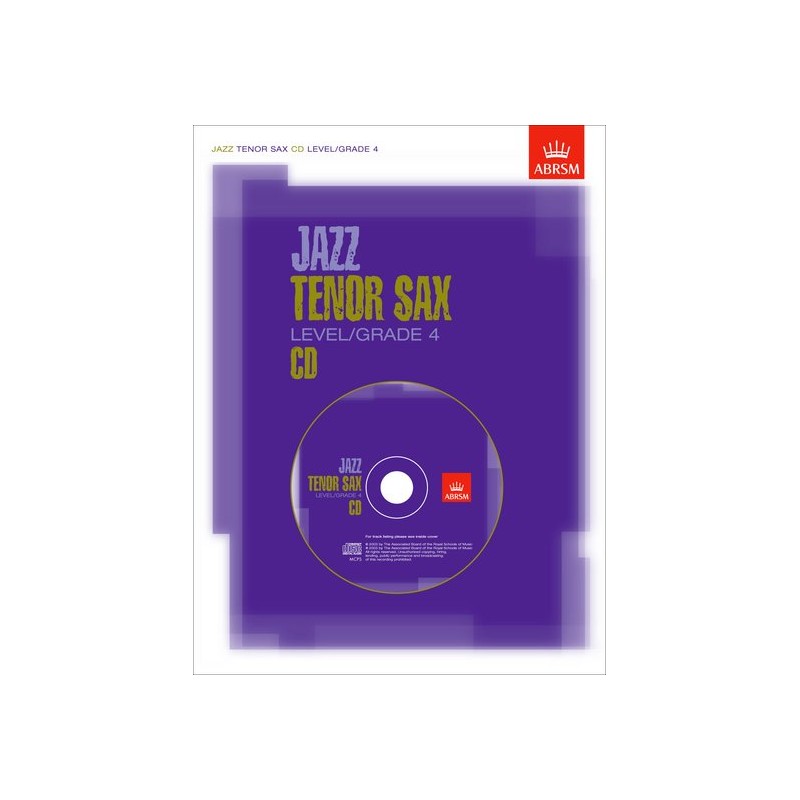 JAZZ TENOR SAX CD GRADE 4