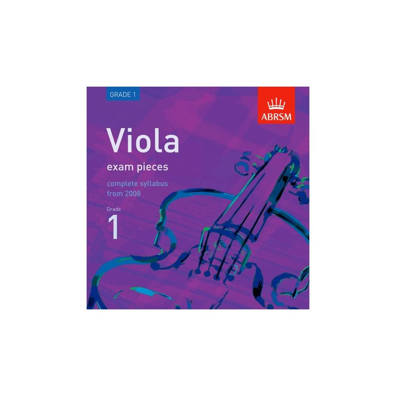 CD VIOLA EXAM PIECES FROM 2008 GRADE 1
