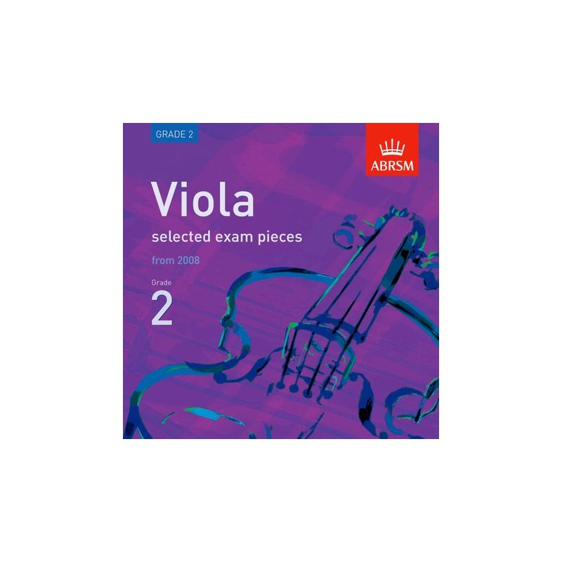 CD VIOLA EXAM PIECES FROM 2008 GRADE 2
