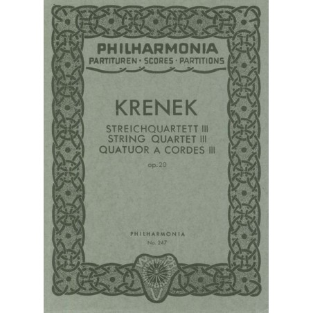 STREICHQUARTETT 3 OP.20
