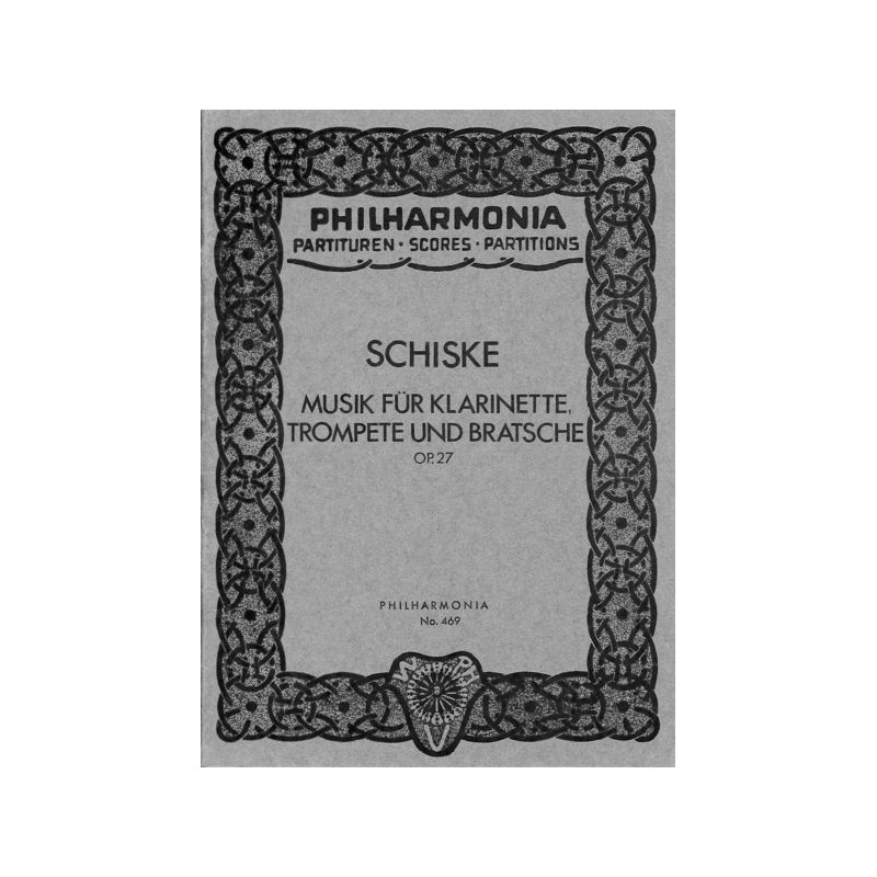 MUSIK FUR KLARINETTE-TROMPETE-BRATSCHE OP.27