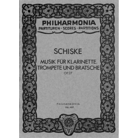 MUSIK FUR KLARINETTE-TROMPETE-BRATSCHE OP.27