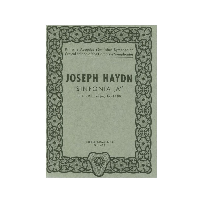 SYMPHONIE B-DUR HOB.I:107 "A"