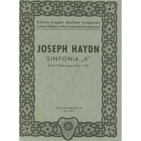 SYMPHONIE B-DUR HOB.I:107 "A"