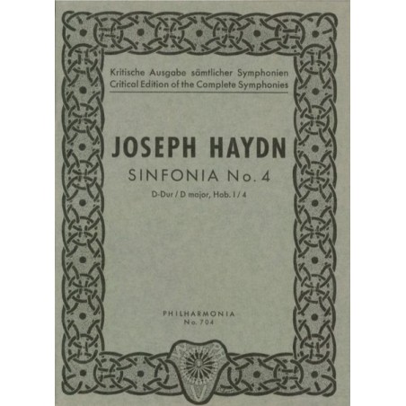 SYMPHONIE 4 D-DUR HOB.I:4