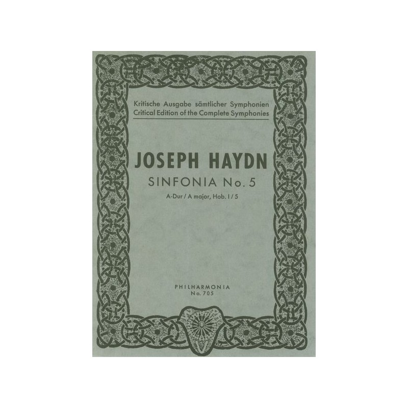 SYMPHONIE 5 A-DUR HOB.I:5