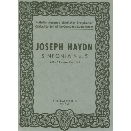 SYMPHONIE 5 A-DUR HOB.I:5