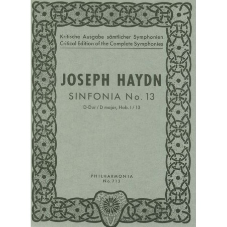 SYMPHONIE 13 D-DUR HOB.I:13