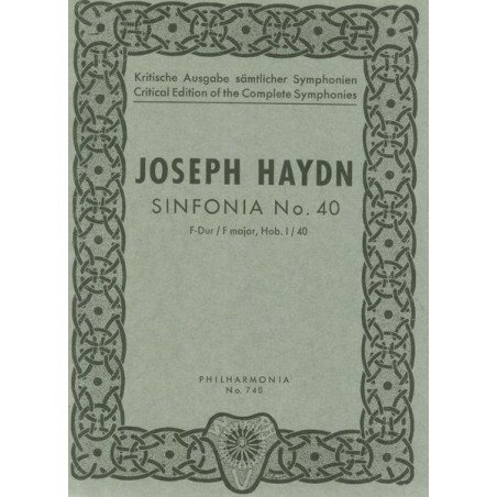 SYMPHONIE 40 F-DUR HOB.I:40
