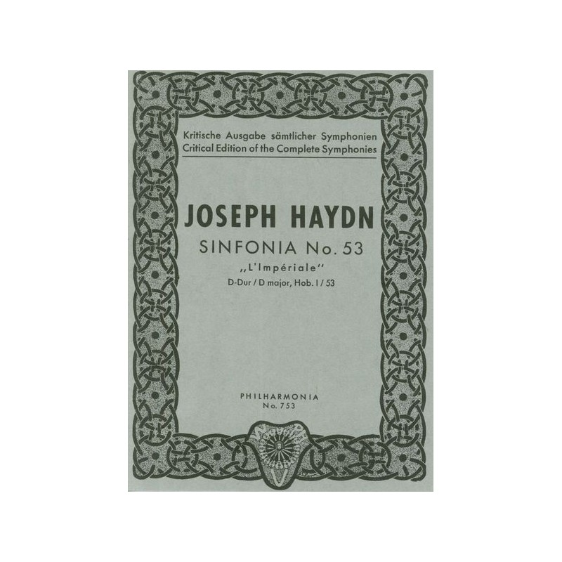 SYMPHONIE 53 D-DUR HOB.I:53 "L'IMPERIALE"
