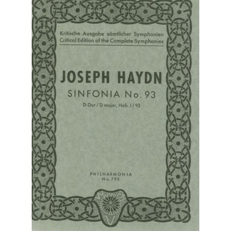 SYMPHONIE 93 D-DUR HOB.I:93