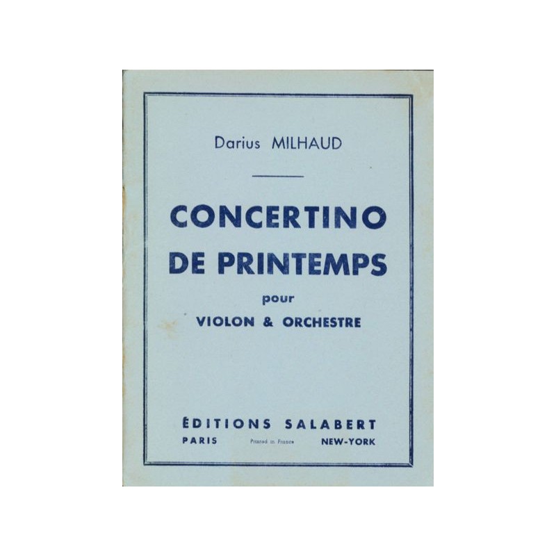 CONCERTINO DE PRINTEMPS