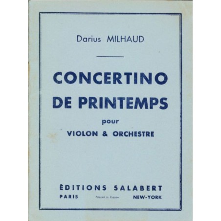 CONCERTINO DE PRINTEMPS