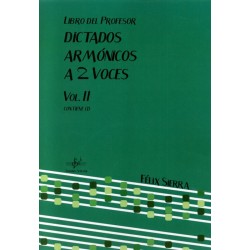 DICTADOS ARMONICOS A 2 VOCES VOL.2 (PROFESOR)
