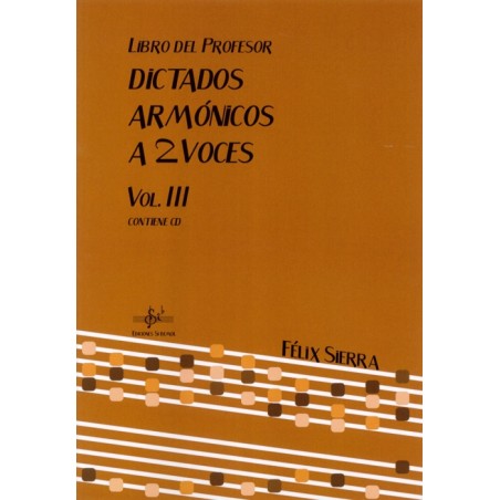 DICTADOS ARMONICOS A 2 VOCES VOL.3 (PROFESOR)